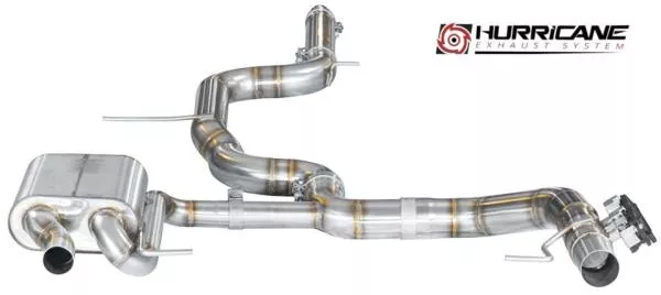 Hurricane Exhaust 3.5" ECE Klappenanlage für Seat Leon Cupra ST 300 FWD 5F V2 Doppelauspuffoptik